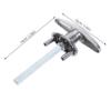 1-Set Garage Door Lock, Silver, with Lockable T-Handle view 2