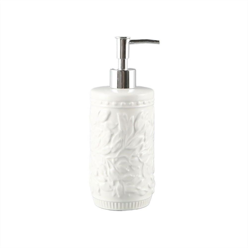 Cenz-888 Embossed Ceramic Soap Dispenser Bottle
