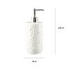 Cenz-888 Embossed Ceramic Soap Dispenser Bottle view 2