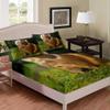 TACOKI 3D Guinea Pig Fitted Sheet 140 x 200 cm with 2 Pillowcases view 1