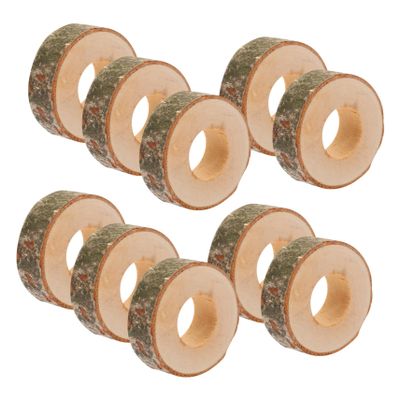 SOLUSTRE Set of 10 Napkin Rings for Dining Tables, Sturdy and Durable, Stylish Table Décor for Parties and Dinners