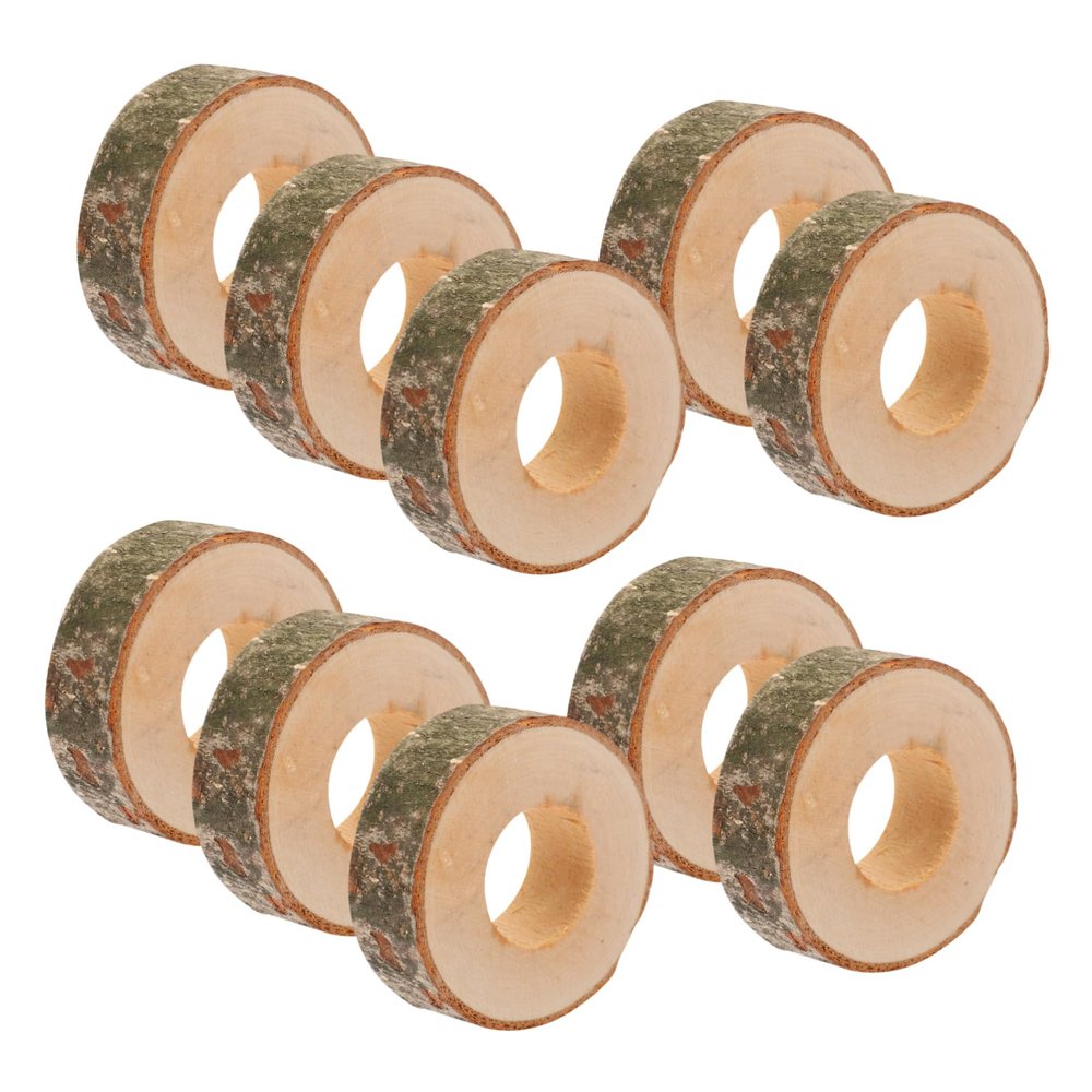 SOLUSTRE Set of 10 Napkin Rings for Dining Tables, Sturdy and Durable, Stylish Table Décor for Parties and Dinners