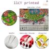 Xpdnmilq DIY Cross Stitch Kit for Beginners, Pre-Printed 11-Count Pattern, Flower Butterfly, 40 x 50 cm view 3