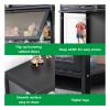 MBBTAG Acrylic Collection Display Cabinet, Freestanding Curio Cabinet, Bamboo Frame, Three-Sided Transparent, 80 x 32 x 1 view 2