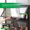 MBBTAG Acrylic Collection Display Cabinet, Freestanding Curio Cabinet, Bamboo Frame, Three-Sided Transparent, 80 x 32 x 1 view 3