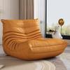 Wrobelax Oversized Memory-Effect Bean Bag Chair, Extra Soft, Orange view 1