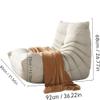 Wrobelax Oversized Memory-Effect Bean Bag Chair, Extra Soft, Orange view 2