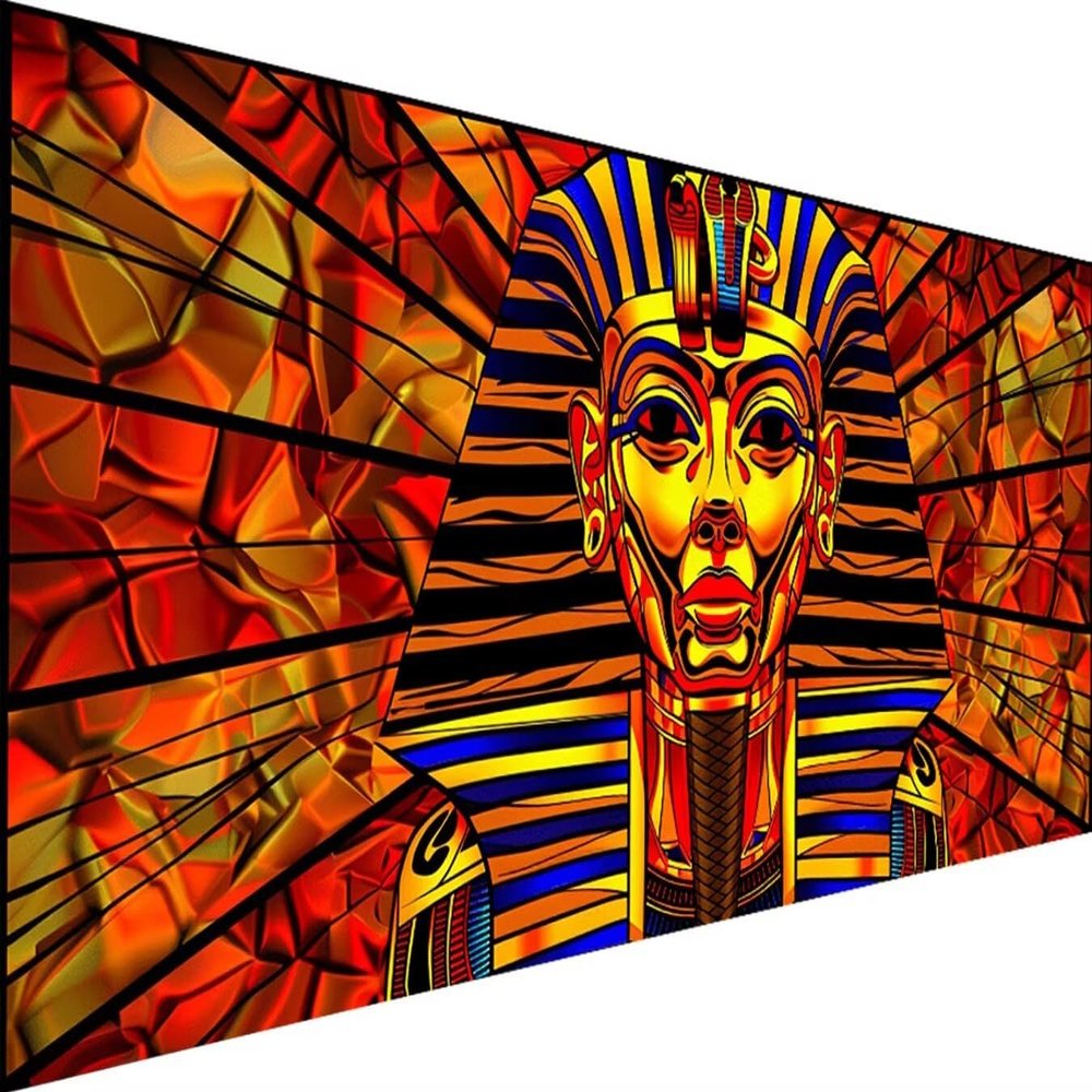 Egyptian Pharaoh Diamond Painting Kit, 40 x 80 cm, 5D Square Diamond Art