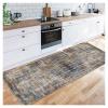 Siunwdiy 60 x 470 cm Non-Slip Washable Brown Vintage Hallway Runner Rug view 3