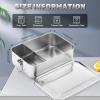 Umigy Stainless Steel Food Containers, 1,400 mL, Divided, 8-Piece Set view 2