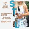 LESCATO Original Crossbody Water Bottle Bag/Puffer Tote Tumbler Holder with Phone & Accessory Pockets (Silver) view 2