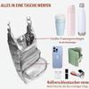LESCATO Original Crossbody Water Bottle Bag/Puffer Tote Tumbler Holder with Phone & Accessory Pockets (Silver) view 3