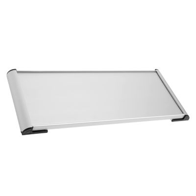 NAMOARLY Aluminum Alloy Door Sign for Office Doors, Smooth and Sturdy Surface, Silver-Colored Blank Nameplate for DIY Applications