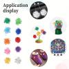 Tyqour 200-Pack Assorted Mini Pom Poms, 15 mm Felt Balls for Crafts and DIY Decorations view 3