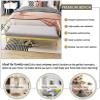 Luxury Gray Velvet Shoe Bench with Armrest, 60 × 40 × 45 cm view 2