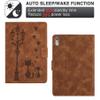 DayQiQiPu Case for Lenovo Tab M9 TB-310FU 9.0-inch 2022, Cats Under Streetlamp Pattern, Brown view 3