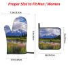 Grand Teton National Park Oven Mitts and Pot Holders, Set of 4, Heat Resistant to 500 Degrees, Extra Thick, Non-Slip view 4