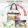 AMINNU Iris Flower Butterfly Insulated Lunch Bag, Waterproof and Leakproof view 4