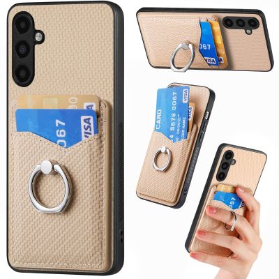 Rfvzubemok Case Compatible with Samsung Galaxy S24 and S24 5G, PC+TPU+PU, Card Holder, Kickstand, XS