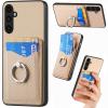 Rfvzubemok Case Compatible with Samsung Galaxy S24 and S24 5G, PC+TPU+PU, Card Holder, Kickstand, XS view 1