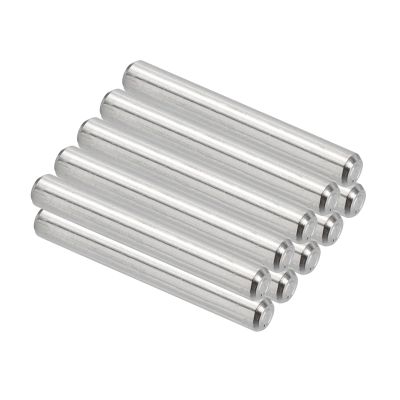 PATIKIL 10-Pack 304 Stainless Steel Dowel Pins, 4 x 30 mm, Shelf Pins