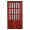 Folding Accordion Door for Closets and Openings, Frosted Acrylic with Metal Handle, 42 x 80/30 x 80/32 x 80/48 x 80 (75 x 80 in/190.5 x 203.2 cm) view 1
