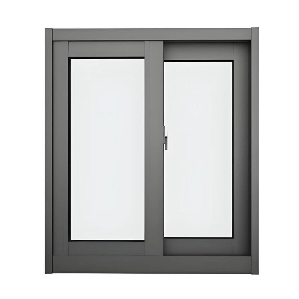 LVLDAWA Horizontal Sliding Window with Aluminum Frame, Tempered Glass and Locking Handle, 23.62 x 51.18 in