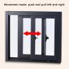LVLDAWA Horizontal Sliding Window with Aluminum Frame, Tempered Glass and Locking Handle, 23.62 x 51.18 in view 4