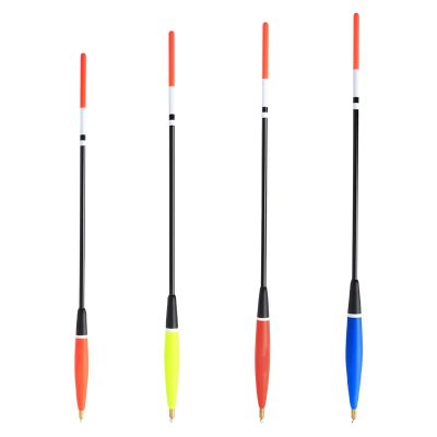 4-Piece Wooden Slip Bobber Sets, Weighted Fishing Floats