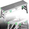 YXCMD Height-Adjustable Folding Steel Scaffold Ladder, Portable Work Platform, 120 cm/3.9 ft view 1