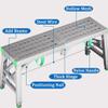 YXCMD Height-Adjustable Folding Steel Scaffold Ladder, Portable Work Platform, 120 cm/3.9 ft view 4