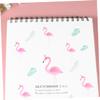 SEWACC A4 Flamingo Sketchbooks, 2-Pack, Spiral-Bound, Assorted Style view 3