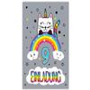 JuNa-Experten 8 Cat & Unicorn Invitations for a 9th Birthday view 3