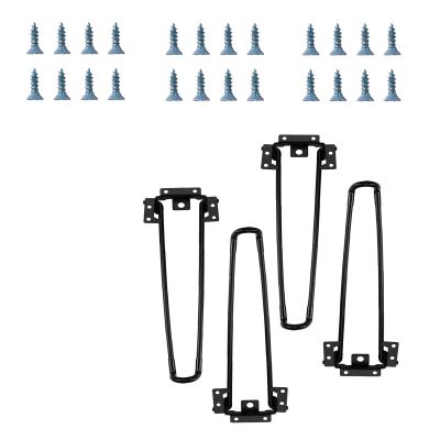ANTEISI Hairpin Table Legs, 4-Pack, 20 cm, Folding, with Screws
