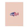 American Flag Patriotic Fishing Printed Plush Blanket view 1