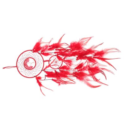 Red Dream Catcher Wall Hanging