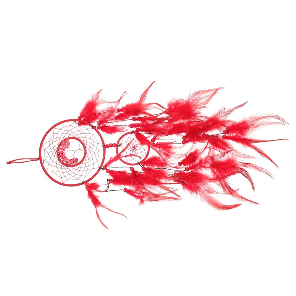 Red Dream Catcher Wall Hanging