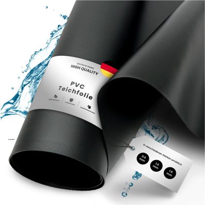 TeichVision - Premium PVC Pond Liner, Black - 1 mm Thick - 4 m x 13 m
