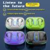 SENECESLI Wireless Bluetooth Earbuds with 300 mAh Charging Case, LED Digital Display, Bass Stereo, Sport Earbuds (Green) view 3