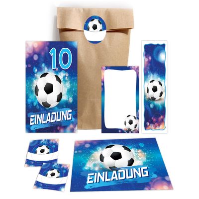 8 Soccer Invitations for a Boy's 10th Birthday Party