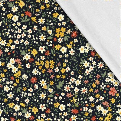 HEKO PANELS Softshell Fabric by the Meter, Small Flowers, 3 Meters, 150 x 300 cm