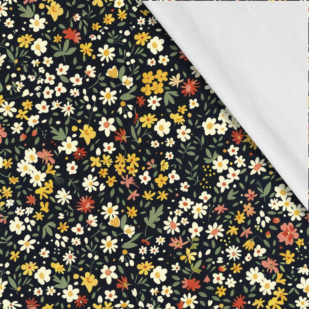 HEKO PANELS Softshell Fabric by the Meter, Small Flowers, 3 Meters, 150 x 300 cm
