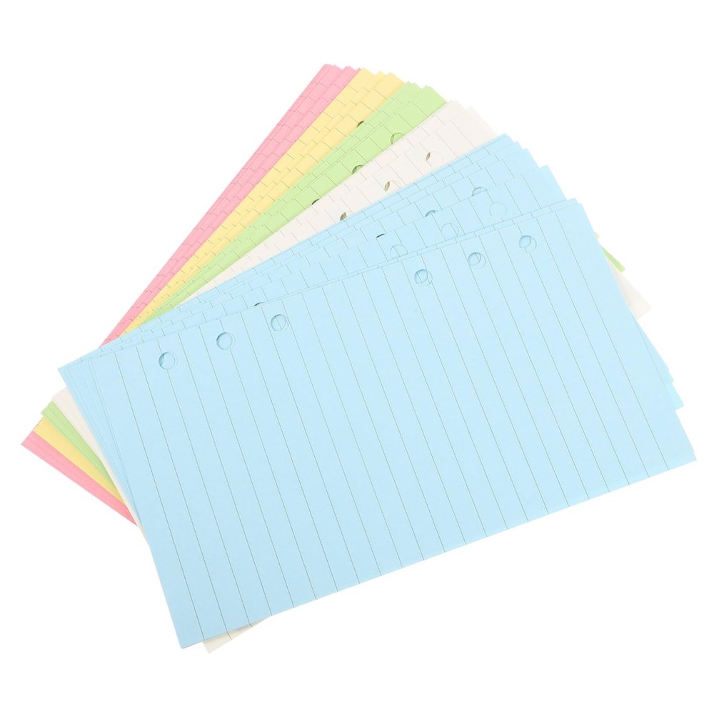 GRIRIW Planner Binder Refill, 50 Sheets of Loose-Leaf Paper, 6-Hole Ring Binder, Lies Flat for Writing
