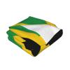 JIUTY Weighted Jamaican Flag Blanket, 30 x 40 in, Soft Flannel, Reversible, Extra Warm view 2