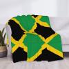 JIUTY Weighted Jamaican Flag Blanket, 30 x 40 in, Soft Flannel, Reversible, Extra Warm view 4