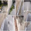 U-Shaped Rain Drain Grate, 1 m Channel with Metal Cover, 8 cm Holes, 100 × 5 × 5 cm view 2