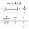 Manoud 50-Piece M1.6/M2/M2.5/M3/M4 304 A2 Stainless Steel Small-Head Phillips Flat Countersunk Screws (M2 x 4 x 3 mm) view 2