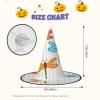JEJEA Hanging Witch Hats, Dragonfly Fence Print, Halloween Wizard Hats, 3 Pcs view 3