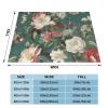 RLDOBOFE Reversible Flannel Fleece Throw Blanket, 127 x 101.6 cm, Colorful Floral Pattern view 2