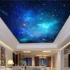 LUXINSHISU 3D Blue Galaxy Ceiling Wallpaper view 1